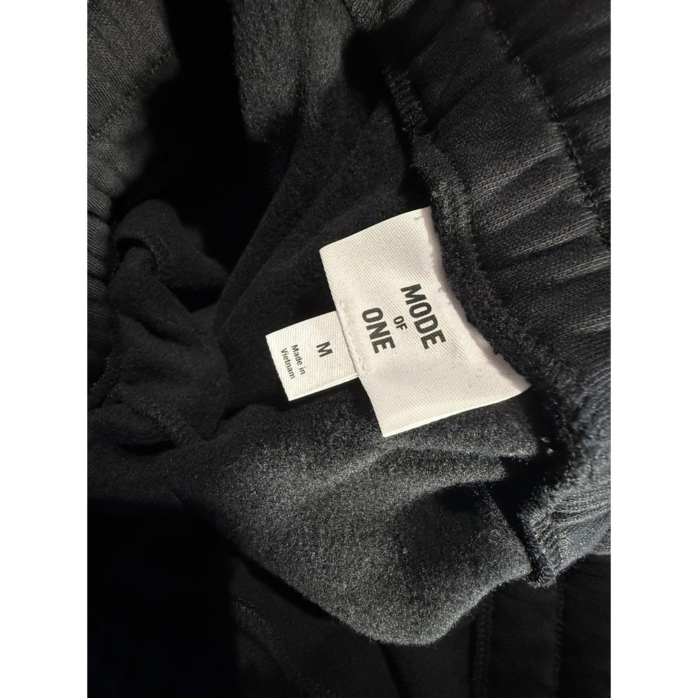 Mode of One Mens Regular Fit Fleece Joggers‎ in Deep Black Size M new - Picture 6 of 7